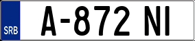 Trailer License Plate